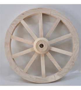 Otantik Çarşı Ahşap At Arabası Tekeri 60 cm. Duvar Dekoru