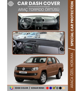 VOLKSWAGEN AMAROK (2009-2016) Torpido Örtüsü Panel Halısı Torpido Koruma Tam Uyum UV Koruma Kaymaz
