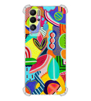 PrintiFy Tecno Pova Neo Uyumlu Retro Color 6 Baskılı Şeffaf Köşe Korumalı Antişok Kılıf