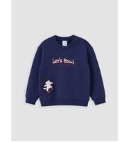 LCW baby Lacivert Baskılı Erkek Bebek Tişört