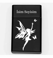 Peri Desenli Metal Tabaka – Kişiye Özel İsimli Hediyelik M67