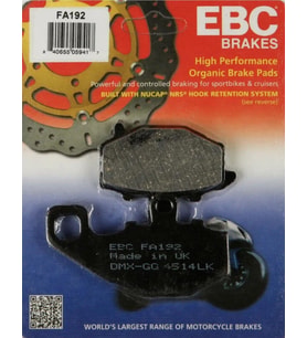 Ebc Fa192 2007-2014 Kawasaki KLE 650 Versys Uyumlu Arka Fren Balatası (Abs li) O