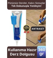 Profesyonel Kolay Kullanıma Hazır Zemin Duvar Onarma Gaga Uçlu Tüp Fayans Arası Derz Dolgu Antrasit