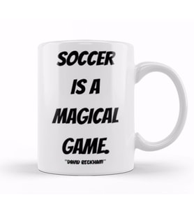 David Beckham Quotes Gift  Vintage Retro Rainbow Style Kupa Bardak Porselen