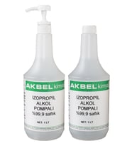 Akbel Izopropil Alkol Pompa Aparatlı 1+1 lt Yedekli %99,9 Saflıkta
