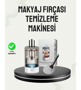 Usb Şarjlı Kompakt Makyaj Fırçası Temizleme Makinesi