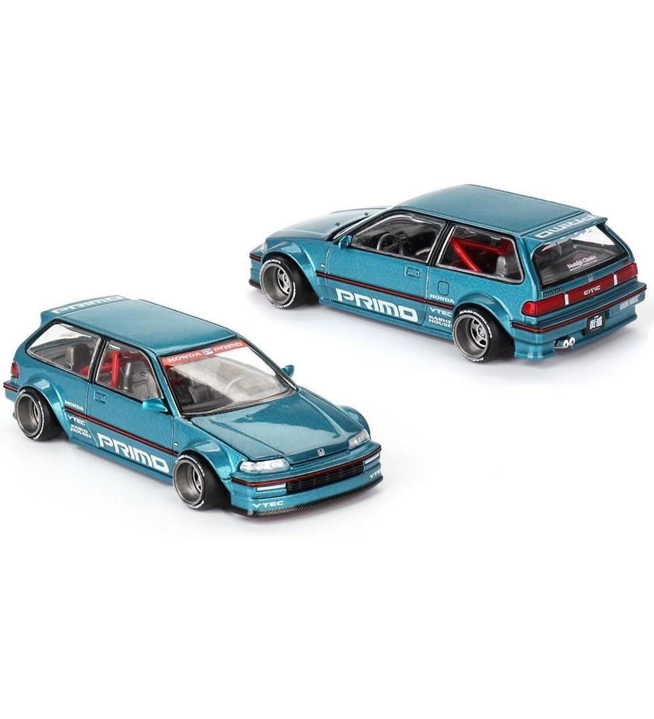 Mini GT Kaido House /126 Honda Civic (EF) Kaido Works V1 Model Araba
