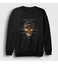 Presmono Unisex Siyah Nails Megadeth Sweatshirt 65829tt