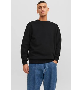 Jack & Jones Erkek Basic Bisiklet Yaka Sweatshirt - 12249341 (Siyah)