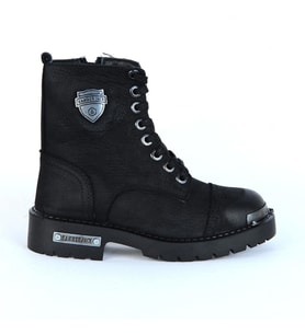 Hammer Jack 102 17600-F Siyah Nubuk Deri Erkek Çocuk Bot