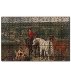 Cakapuzzle Kraliyet At Eğitmeni Yağlıboya  Puzzle Yapboz MDF (Ahşap) (120 Parça)