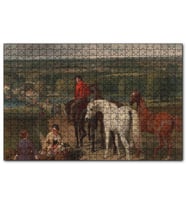 Cakapuzzle Kraliyet At Eğitmeni Yağlıboya  Puzzle Yapboz MDF (Ahşap) (120 Parça)