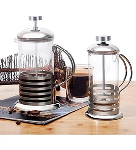 PASLANMAZ ÇELİK GÖVDELİ FRENCH PRESS KAHVE VE ÇAY DEMLEME APARATI