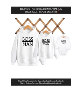 Baba Oğul Kız Boss Man Boss Mini(TEK ÜRÜN FİYATIDIR KOMBİN YAPMAK İÇİN EN AZ 2 ADET SEPETE EKLEYİNİZ