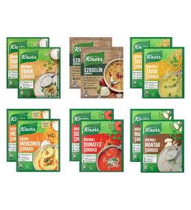 Knorr Hazır Çorba 6 Çeşit 12 li Karma Paket