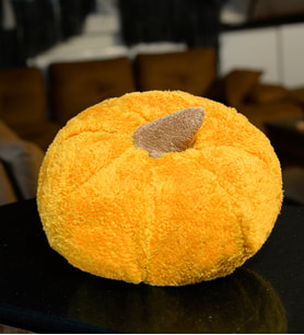 Dekoratif 50 Cm Pelüş Kabak Kırlent (Sarı)