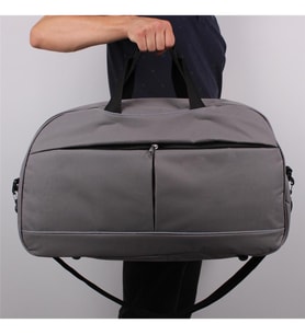 Bagacar 50x30x24 Cm Unisex Gri Kumaş Plaj Spor ve Seyahat Çantası