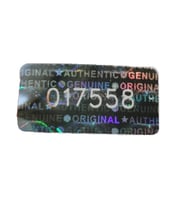 YATE10-1x2cm Gümüş Hologramlı Garanti Etiketi Seri Numaralı 980 Adet