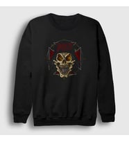 Presmono Unisex Siyah Soldier V3 Slayer Sweatshirt 295043tt
