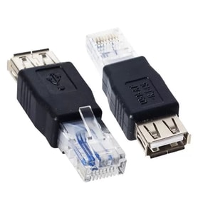 Rj 45 Erkek Usb A Dişi Ethernet Çevirici