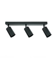 RİOLİGHT MODERN SİYAH MUTFAK9,SALON,GİYİNME ODASI,CAFELER İÇİN GÜN İŞİĞI METAL 3LÜ SPOT(AMPUL DAHİL)