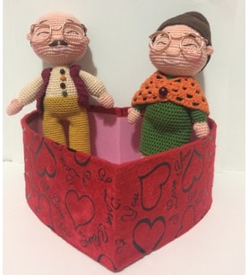 Tonton Dede ve Nine Amigurumi Organik Oyuncak