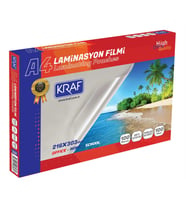 LAMİNASYON FİLMİ PARLAK A4 100MIC 100LÜ