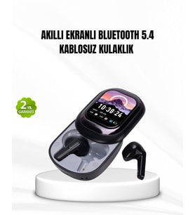 Bluetooth 5.4 Kulaklık – Gürültü Engelleme ve Akıllı Ekranlı Şarj Kutusu