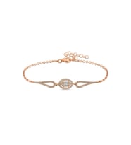 Gümüş Rose Oval Baget Bileklik CSR2183291