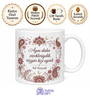 Kına Gecesi Hatırası Baskılı Kupa Bardak Gelin Hediye Kına Anısı