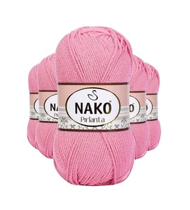 5 Adet Pırlanta Amigurumi El Örgü İpi Yünü Pembe 6740