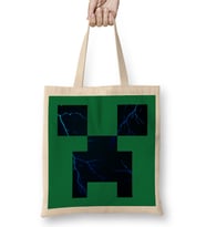 Charged Creeper Fans Creeper Minecraft Bez Çanta Uzun Saplı
