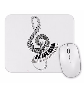 Piano Piyano Müzik Notaları Mouse Pad