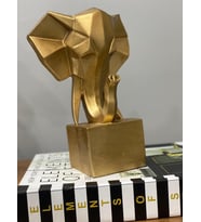 Dekoratif Fil Biblo (Gold)
