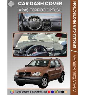 MERCEDES ML320 / ML430 / ML270 W163 (1997–2005) Torpido Örtüsü Panel Koruma Torpido Koruma Tam Uyum