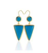 Kadir Jewellery 22 Ayar Altın Kaplama Kadın Sallantılı Küpe -El İşçiliği Ve Hipoalerjenik Küpe