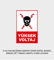 YÜKSEK VOLTAJ 25X37 CM