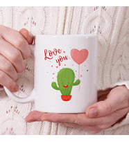 Romantic Cactus Tasarım Kupa Bardak