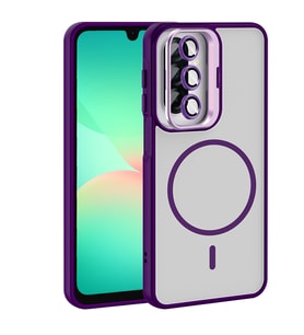 Samsung Galaxy A17 Uyumlu Kılıf Standlı ve Kamera Lens Hediyeli Zore Etro Kapak