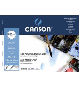 CANSON FINFACE 25X35 ÇOK AMAÇLI RESİM DEFTERİ 200 GR. 152535