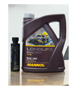 2025 5W30 Longlife 504/507 5LT Motor Yağı ve Etkili Dizel Katkı Enjektör Temizleyici