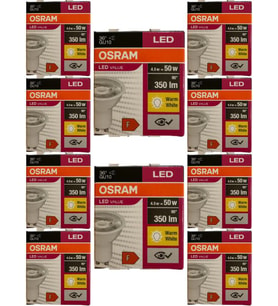 Osram 4.5W (50W) 3000K (Sarı Işık) GU10 Duylu Par16 Led Spot (10 Adet)