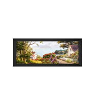 Manzara Temalı Kanvas Tablo 50 x 70 cm Siyah Çerçeve