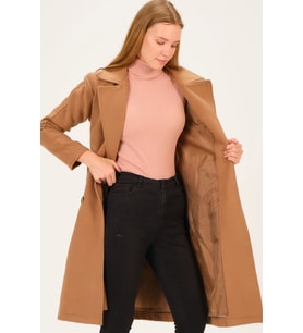 Z6765 DEWBERRY BAYAN PALTO-CAMEL
