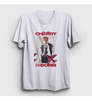 Presmono Unisex Beyaz Cherry Bomb K-Pop Nct 127 T-Shirt 275415tt