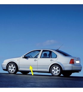 VW Bora 1999-2005 Sol Ön Kapı Çıtası Boyanır Tip 1J4853515G
