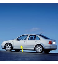 VW Bora 1999-2005 Sol Ön Kapı Çıtası Boyanır Tip 1J4853515G