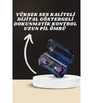 Mey İthalat® Yeni Nesil Akıllı Saat Bluetooth Kulaklık Kampanyası Dijital Göstergeli Powerbankli
