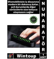 #Numaratör Şık Gizlenebilir Fosforlu Mıknatıslı Otomobil Park Araç Torpido Üstü Aç Kapa Numaratör