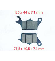 SUZUKİ UK 110 ADDRESS (17-..) YAMAHA TRİCİTY 125 (14-..)ÖN FREN DİSK BALATASI SFA652